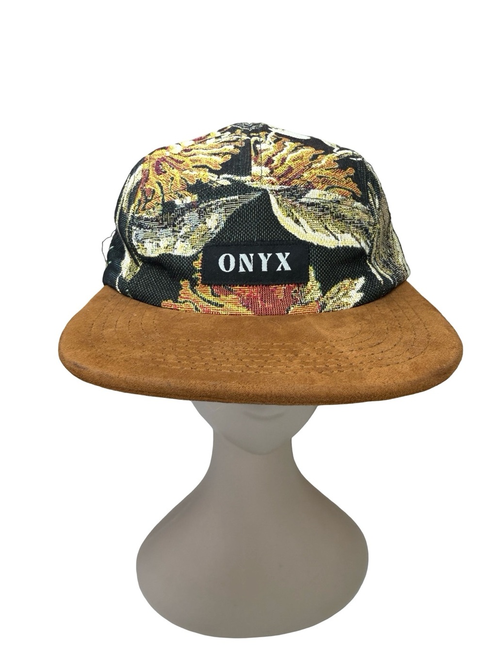Lower Park Tapestry 5 Panel Hat Unisex Multi Color Cap Boho Onyx Coffee Collab